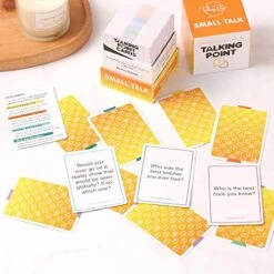 TALKING POINT CARDS Small Talk | Conversation Starters | Friendly Icebreakers For Friends, Coworkers, Family, Dates, & Acquaintances | Fun For Parties, Road Trips, Vacation Game Night | 200 Cards -Play Nest Game 51y6oPgguiL