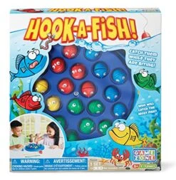 GAME Zone Hook-A-Fish! - Interactive Indoor Fishing For 2-4 Players Ages 3+ - Helps Develop Hand-Eye Coordination And Fine Motor Skills - Play With Family And Friends! -Play Nest Game 611epp5r3iL