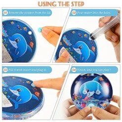 Liliful 12 Pcs Handheld Water Games Ocean Toys Water Ring Toss Game Mini 90s Retro Pocket Games Travel Games For Little Teens Family Party Favor, Without Water, 4 Styles -Play Nest Game 61EJcMp06VL