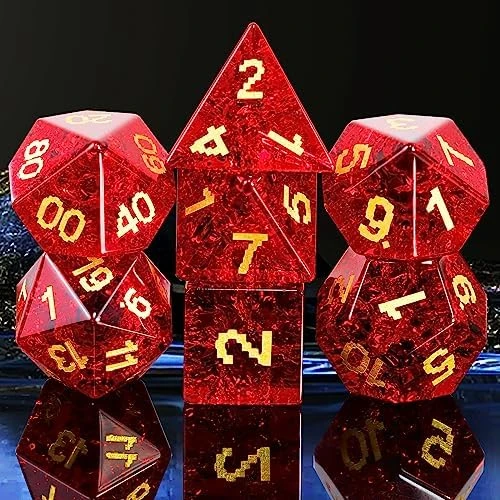 Rainbow Turquoise DND Dice Set Sharp Edge Stone Handmade 7 Accessories Dice For Dungeons And Dragons TTRPG Games Multi-Sided RPG Polyhedral Dice Roleplaying Games Shadowrun Pathfinder MTG 17 Rainbow Turquoise DND Dice Set Sharp Edge Stone Handmade 7 Accessories Dice For Dungeons And Dragons TTRPG Games Multi-Sided RPG Polyhedral Dice Roleplaying Games Shadowrun Pathfinder MTG - Image 15