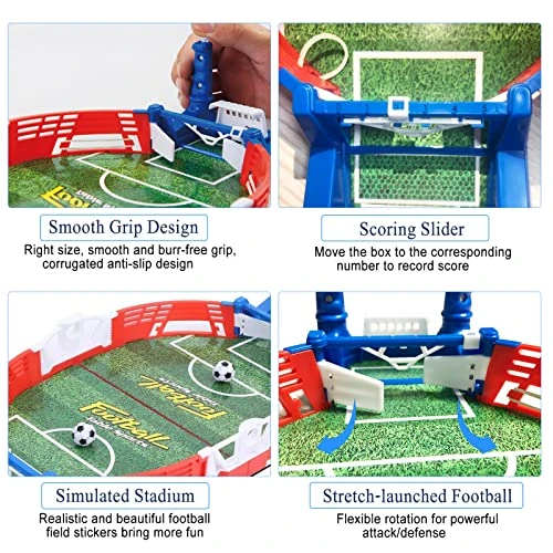 Mini Foosball Games, Tabletop Football Soccer Pinball For Indoor Game Room, Table Top Foosball Desktop Sport Board Game For Adults Kids Family Game Night Fun 4 Mini Foosball Games, Tabletop Football Soccer Pinball For Indoor Game Room, Table Top Foosball Desktop Sport Board Game For Adults Kids Family Game Night Fun - Image 2
