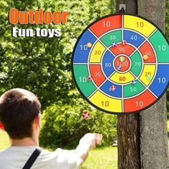 BooTaa 29" Large Dart Board For Kids, Kids Dart Board With Sticky Balls, Boys Toys, Indoor/Sport Outdoor Fun Party Play Game Toys, Birthday Gifts For 3 4 5 6 7 8 9 10 11 12 Year Old Boys Girls -Play Nest Game 61TwDuj7iIS