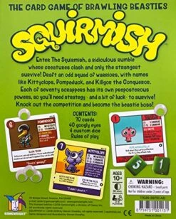 Gamewright Squirmish - The Card Game Of Brawling Beasties Multi-colored, 5" -Play Nest Game 61Zrp4dZi3L