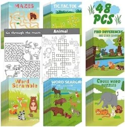 Mini Activity Books For Kids, Mini Fun And Games, Challenging Activities Include Mazes, Word Search, Word Scramble, Find Difference And More For Party Classroom Gifts Bag Stuffers (48, Astronaut) -Play Nest Game 61gOt4apTSL. AC