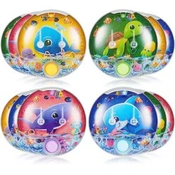 Liliful 12 Pcs Handheld Water Games Ocean Toys Water Ring Toss Game Mini 90s Retro Pocket Games Travel Games For Little Teens Family Party Favor, Without Water, 4 Styles