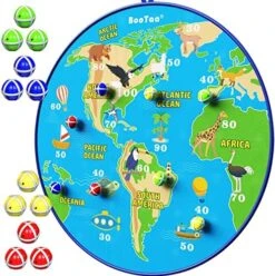 BooTaa 29" Large Dart Board For Kids, Kids Dart Board With Sticky Balls, Boys Toys, Indoor/Sport Outdoor Fun Party Play Game Toys, Birthday Gifts For 3 4 5 6 7 8 9 10 11 12 Year Old Boys Girls -Play Nest Game 61i9J56nyTL. AC