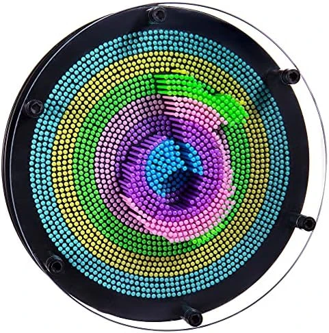 3D Pin Art Sensory Toy Needles Intellectual Fun Toy Plastic Pin Art Palm Board Large (LightBlue-6 X 8 Inches) 4 3D Pin Art Sensory Toy Needles Intellectual Fun Toy Plastic Pin Art Palm Board Large (LightBlue-6 X 8 Inches) - Image 2