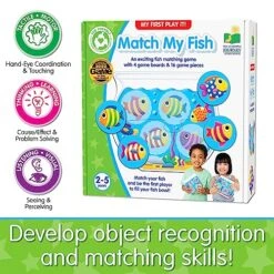 Learning Journey International My First Play It - Match My Fish - 4 Playing Boards And 16 Matching Game Pieces, Multicolor (138793) -Play Nest Game 61ubkvKYa5L